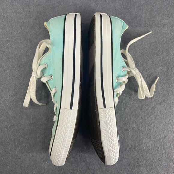 Converse Light Turquoise Low Top Sneakers Youth Size 3 - Picture 12 of 14